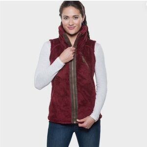 Kuhl flight hooded vest dark red size S